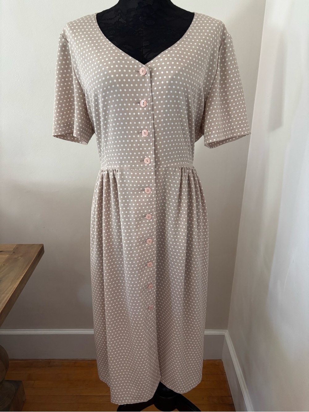 1990s Arthea polka dot dress